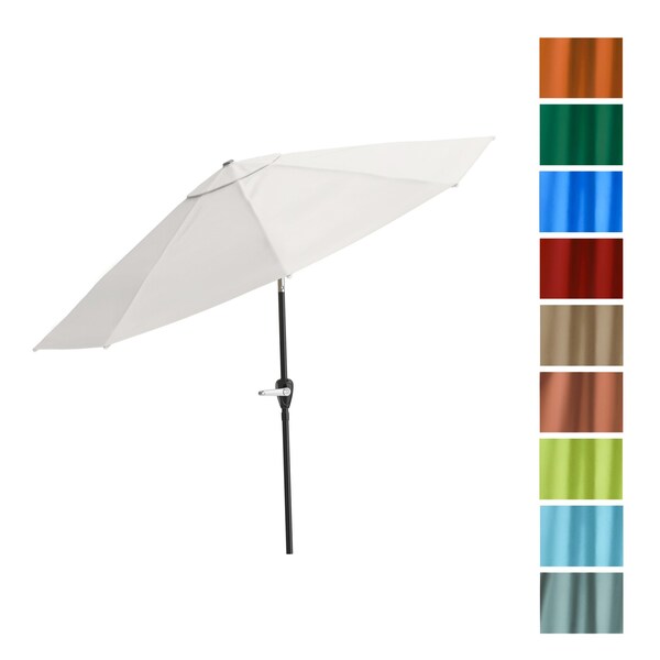 Pure Garden 10-Foot Outdoor Tilting Patio Umbrella, Tan 50-100-T - main